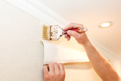 Pose de papier peint à Nouâtre — revêtements muraux et toiles de verre